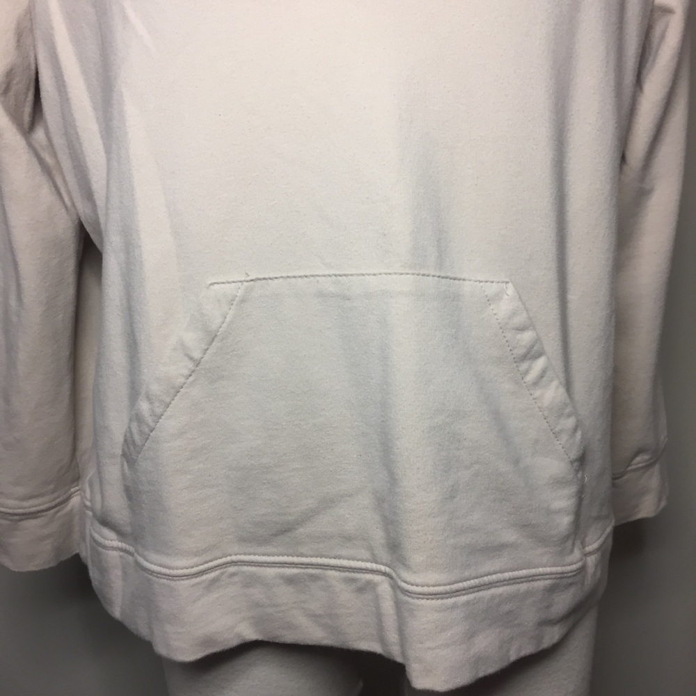 Petite Sophisticate Hoodie Sweatshirt; Low-Neckline; Size Large - Picture 2 of 8